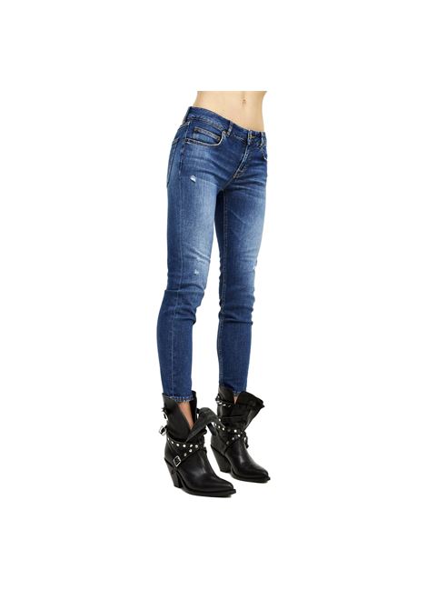 BLU SKINNY DESTROY JEANS ANIYE BY | Trousers | 18138601070